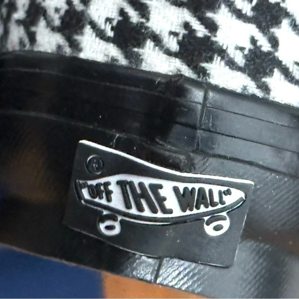 Vans Houndstooth Black and White Slip-On Shoes US W8, US M6.5 - Picture 5 of 6